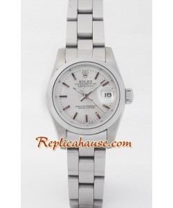 Rolex Réplica Datejust - Silver- Dama -