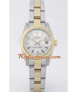 Rolex Réplica Datejust - Two-tone- Dama -