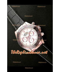 Rolex Daytona Monobloc Cerachrome Everose Reloj Suizo - Reproducción Escala 1:1