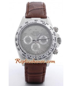 Rolex Réplica Daytona Reloj con correa de cuero