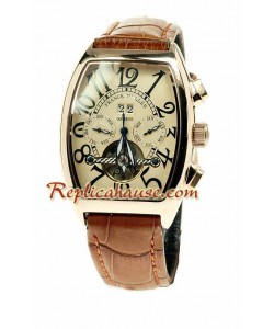 Franck Muller Conquistador Oro Rosa Tourbillon Reloj