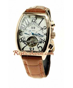 Franck Muller Conquistador Oro Rosa Tourbillon Reloj