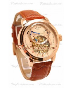 Glashutte Panaomatic Regulator Tourbillon Reloj Réplica
