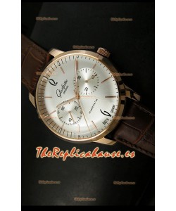 Glashuette Senator Réplica Japonesa en carcasa de oro rosado de 18K
