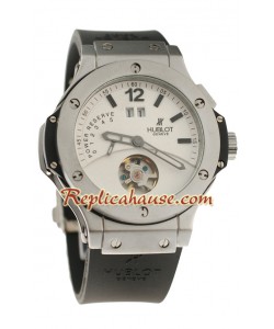 Hublot Big Bang Big Fecha Bateria de Reserva Tourbillon Reloj