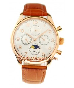 IWC Portuguese Perpetual Calyer Reloj Suizo de imitación