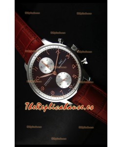 IWC Portuguese Cronógrafo Reloj Réplica Suizo en Caja de Acero - Réplica Espejo 1:1
