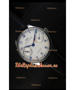IWC Portugieser IW500705 Reloj Suizo Automático en Dial Blanco - Réplica Espejo Actualizada 1:1 
