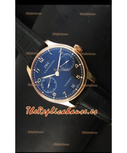 IWC Portugieser IW500702 Reloj Suizo Automático Dial Negro - Réplica Espejo 1:1 Actualizada