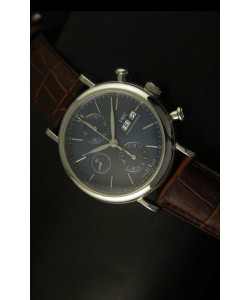 IWC Portofino Reloj Suizo Cronógrafo Caja en Acero Inoxidable Dial Gris