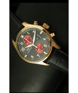 IWC Spitfire Reloj Edición Tribecca en Oro Rosado - Réplica a Escala 1:1