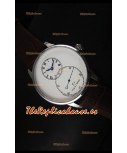Jaquet Droz Grande Seconde Ivory Enamel Reloj con Caja de Acero Inoxidable Dial Blanco