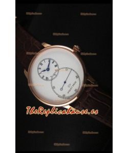 Jaquet Droz Grande Seconde Ivory Enamel Reloj con Caja en Oro Rosado Dial Blanco