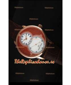 Jaquet Droz Grande Seconde Reloj en Oro Rosado Dial en Rojo