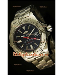 Breitling Avenger Seawolf, Reloj Réplica Suiza con manecilla segundera color rojo, en escala 1:1