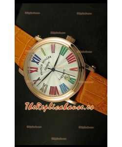 Franck Muller Master of Complications Liberty, Reloj Réplica Japonés caja de Oro Rosado