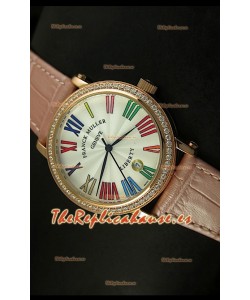 Franck Muller Master of Complications Liberty, Reloj Japonés, correa rosada