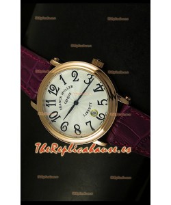 Franck Muller Master of Complications Liberty, Reloj Japonés, correa color granate