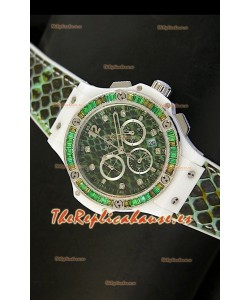 Hublot Big Bang estilo BOA, Dial/Correa Verde, 34MM