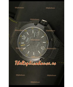 IWC Ingenieur Reloj Réplia Suiza caja de Carbono, Dial de Carbono