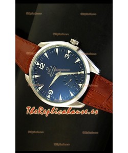 Omega Seamaster Railmaster, Reloj Réplica Japonesa, correa de cuero marrón
