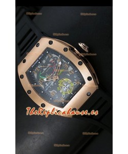 Richard Mille RM002 Power Reserve Tourbillon Reloj Réplica Suiza en Oro Amarillo