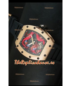 Richard Mille RM057 Tourbillon Jackie Chan Reloj Réplica Suiza en Oro Rosado