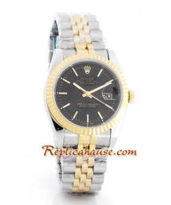Rolex Réplica Datejust Reloj - Dos Tonos
