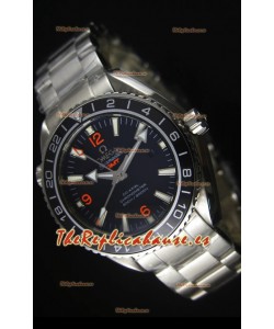 Omega Planet Ocean GMT Reloj Réplica Suizo Negro - Edición Espejo 1:1