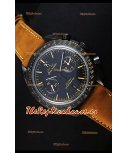 Omega Speedmaster Dark Side of the Moon - Reloj Suizo Negro con Estilo de Época Edición Espejo 1:1