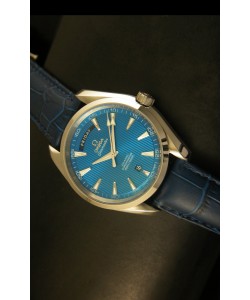 Omega Seamaster Aqua Terra Co-Axial Reloj Suizo en Piel, Fecha del Dia
