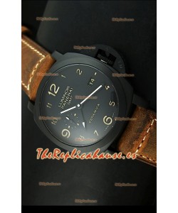 Panerai Luminor PAM441 Edición GMT 1950 3 Days Power Reserve, Reloj Réplica Suiza en Caja de Cerámica
