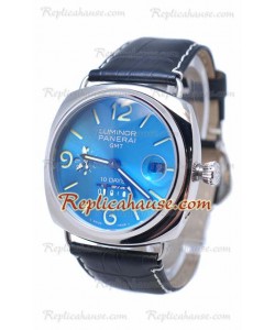 Panerai Radiomir GMT 10 Days Reloj Suizo Blue Face