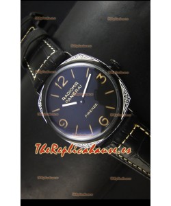 Panerai Radiomir PAM604 3 Days DLC Coated Reloj Suizo con Movimiento Unitas