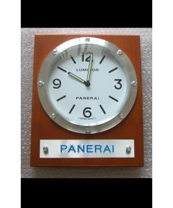 Panerai PAM255 Teak Wood Reloj de Pared Dial Negro - Réplica a escala 1:1