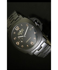Panerai Luminor GMT PAM441 Reloj en Cerámica - Edición Revestida en DLC