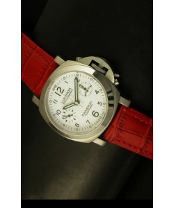 Panerai Luminor Chronograph PAM310 Reloj Cronógrafo Dial Blanco 40MM