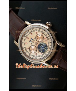 Patek Philippe Complications Tourbillon, Reloj Réplica Japonesa color Oro Rosado