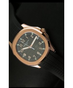 Patek Philippe Aquanaut Reloj en Oro Rosado y Dial Gris - Réplica a escala 1:1
