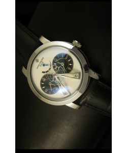 Patek Philippe Sub Dial Dual Reloj con Movimiento Japonés
