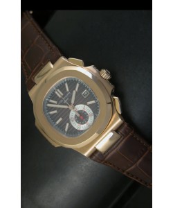 Patek Philippe Nautilus 5980 Dial Negro - Ultima Edición Réplica Escala 1:1