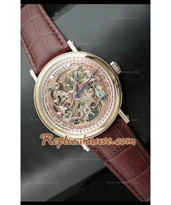 Breguet Skeleton Reloj Japonés en Oro