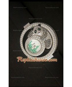 Le Cirque Animalier de Cartier Reproducción Reloj Suizo con Cristales de Swarovski Genuinos