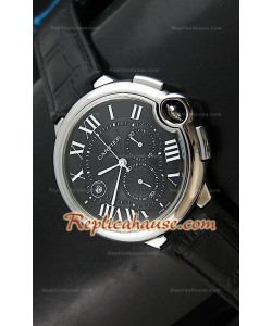 Ballon De Cartier Reproducción Reloj Suizo - Automático de 42MM con Esfera de color Negro