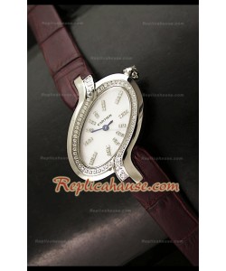 Delices De Cartier Réplica Reloj Señoras en Correa Marrón