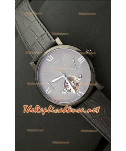Cartier Calibre Tourbilon Reloj Japonés con Esfera Gris 
