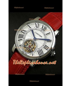 Cartier Calibre turbillón japonés malla roja