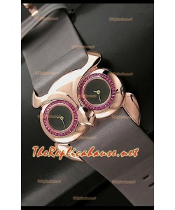 Chopard Animal World Reloj Señoras de Búho en Oro Rosa Esfera de color Negro