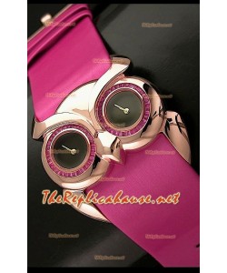 Chopard Animal World Reloj Señoras Búho en Oro Rosa Esfera de color Negro