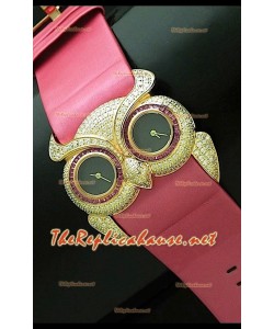 Chopard Animal World Reloj Señoras Búho en Oro Rosa Esfera de color Negro
